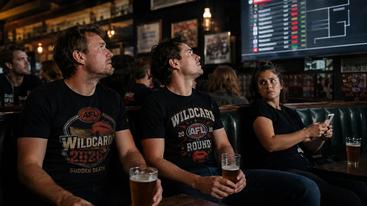 AFL Wildcard Round 2026 sudden-death finals graphic tee — Convict Shirts Australia