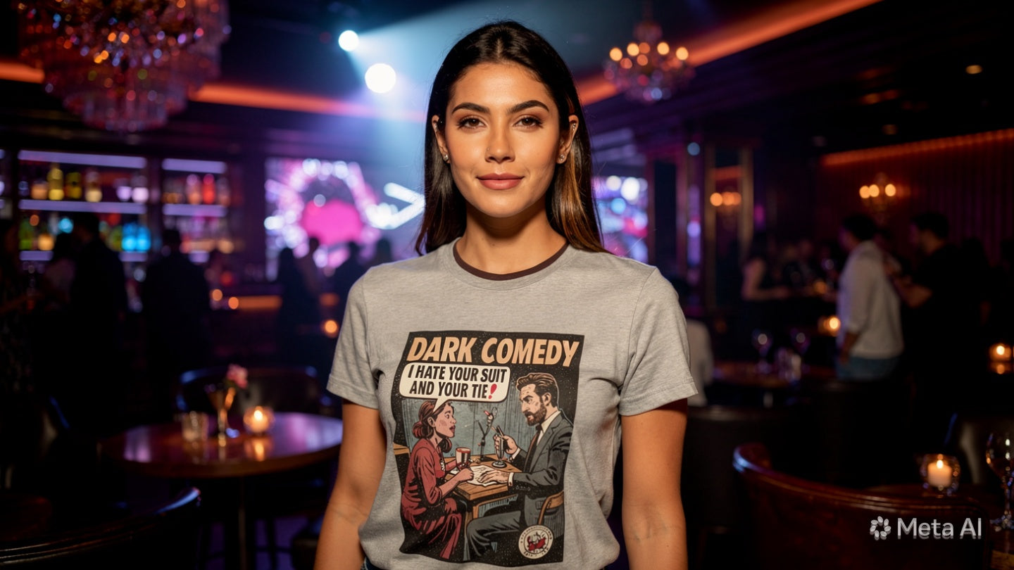 "I hate your suit and your tie" dark comedy graphic tee — CONVICTSHIRTS [June] drop