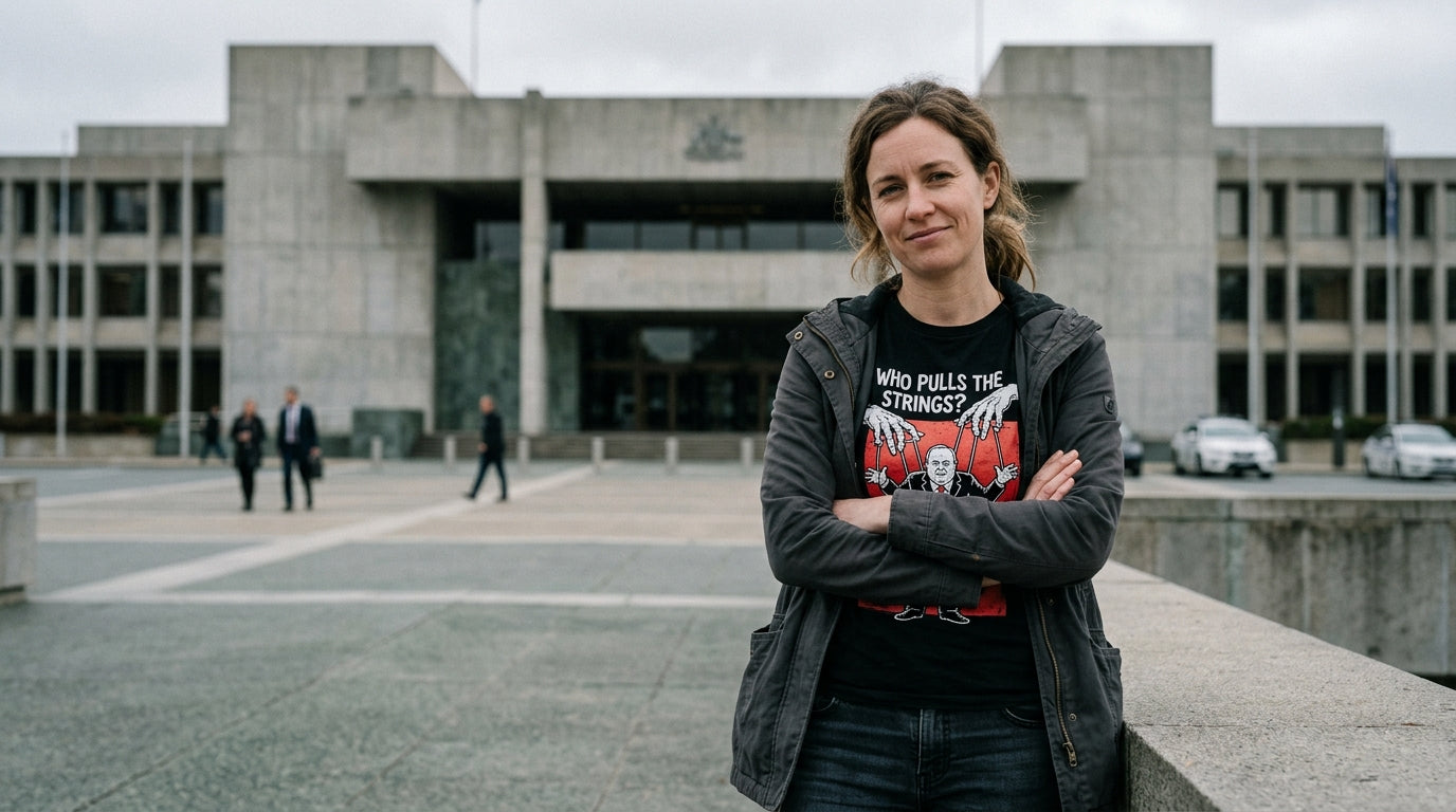 Political satire graphic tees — Convict Shirts Australia